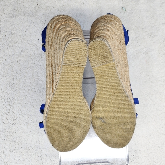 Cato Blue Wedge Sandals Size 10M - Picture 9 of 9